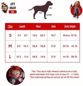 img 1 attached to 👻 Spooktacular LTTDECO Deadly Doll Chucky Halloween Costume for Pets - Cute Yet Scary!