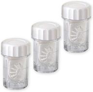 👀 sports vision's multipurpose contact lens cases (set of 3), not for peroxide solutions, spin-free design logo