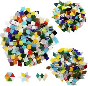 img 2 attached to Csdtylh 1000 Pieces Mixed Color Mosaic Tiles: Perfect for Home Decor & DIY Crafts - Square Shaped & Mixed Shapes