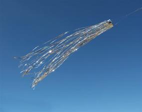 img 3 attached to Silver Holographic Mylar Windsock Hanging Decoration - Effective and Ethical Bird and Pest Deterrent