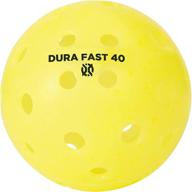 🎾 dura fast 40 pickleballs: premium outdoor pickleball balls | yellow, dozen/pack of 12 | usapa approved for tournament play | professional performance guaranteed logo
