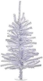 img 3 attached to 🎄 Kurt Adler Miniature White Shiny 18 Inch Christmas Tree: A Sparkling Delight with 140 Branch Tips