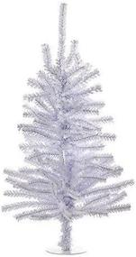 img 2 attached to 🎄 Kurt Adler Miniature White Shiny 18 Inch Christmas Tree: A Sparkling Delight with 140 Branch Tips