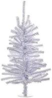 🎄 kurt adler miniature white shiny 18 inch christmas tree: a sparkling delight with 140 branch tips logo