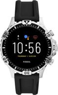 🕺 fossil men's gen 5 garrett smartwatch: speaker, heart rate, gps, contactless payments, notifications logo