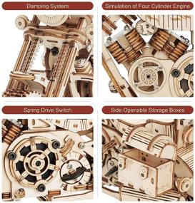 img 1 attached to ROKR Wooden Puzzles Adults Motorcycle