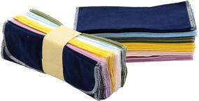 img 4 attached to 30-Pack 10x10 Reusable Paperless Towels: Washable 100% Cotton Cloth Napkins for Zero Waste, Eco-Friendly Paper Towels