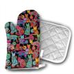 color oven mitts potholders 2 piece logo