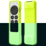 📺 elago r1 case for 2021 apple tv siri remote - enhanced magnet tech, inclusive lanyard, superior grip, enhanced shock absorption, drop protection, complete function accessibility (neon yellow) logo