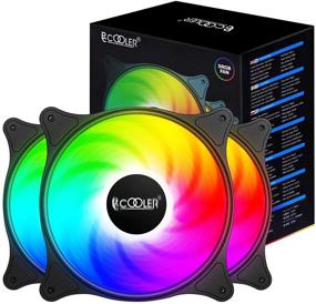 img 4 attached to 💨 PCCOOLER PC-FX120 Magic Moon Series - Набор 3-х 120-мм кулера с высокой производительностью и RGB подсветкой, с гидродинамической подшипником для оптимального охлаждения - Компьютерные кулеры низкого шума для ПК.