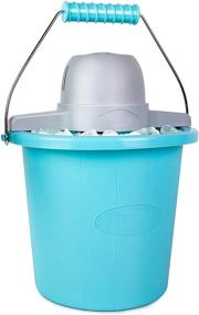 img 1 attached to 🍦 Nostalgia 4-Quart Blue Electric Ice Cream Maker