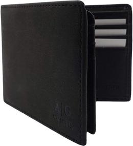 img 4 attached to Premium Leather Bifold Wallet for Men - Enhanced Protection and Essential Accessories