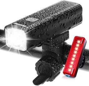 img 4 attached to 🚴 Ovetour 1000 Lumen USB Rechargeable Bike Light: Ultra-Bright Front Headlight and Back Taillight with 5 Light Modes, Power Bank & Large Capacity Battery - Perfect for Commuters and Road Cyclists