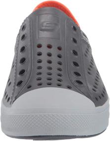 img 3 attached to 👟 Skechers Foamies Guzman Steps-Aqua Surge Sneaker for Boys, Charcoal/Orange, Size 12 Little Kid