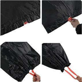 img 2 attached to High-Quality Begale 8 Gallon Drawstring Trash Bags, Black - 110 Counts for Easy Disposal