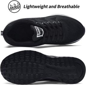 img 1 attached to RomenSi Cushion Athletic Sneakers Blackwhite Men's Shoes in Athletic