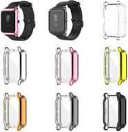 📱 scratch resistant screen protector case for amazfit gts 2 mini/bip u pro smartwatch - tencloud protective cover (available in 7 colors) logo