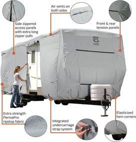 img 2 attached to PermaPRO Lightweight Ripstop and Water Repellent Cover for 18-20' Travel Trailers by Classic Accessories - Model: 80-134-141001-00