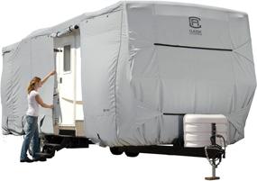 img 4 attached to PermaPRO Lightweight Ripstop and Water Repellent Cover for 18-20' Travel Trailers by Classic Accessories - Model: 80-134-141001-00