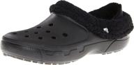 🐊 crocs unisex mammoth lined black: cozy comfort for all logo