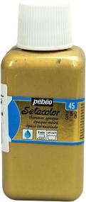 img 1 attached to 🎨 PEBEO Fabric Paint, 8 Fluid Ounces, Shimmering Gold - Single Pack