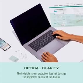 img 1 attached to 👁️ EyeJust MacBook Pro 15 Touch Bar Screen Protector: Premium Full Screen Coverage for Anti-UV Eye Protection and Eye Strain Relief