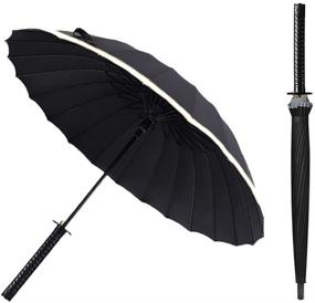 img 4 attached to 🌂 Reflective Japanese Samurai Katana Umbrella