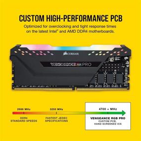 img 1 attached to 💥 Corsair Vengeance RGB Pro 32GB (4x8GB) DDR4 3600 (PC4-28800) C16 Black Desktop Memory: Unleash Your PC's Full Potential!