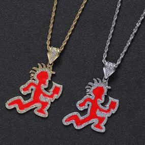 img 1 attached to Hatchet Juggalo Silver Necklace Pendant