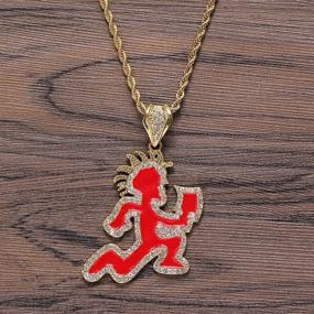 img 2 attached to Hatchet Juggalo Silver Necklace Pendant