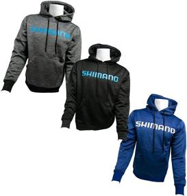 img 1 attached to SHIMANO Performance Hoodie Fishing Medium Men's Clothing