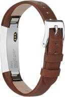 top-rated ak bands for fitbit alta hr/fitbit alta - genuine leather adjustable wristbands for optimal comfort logo
