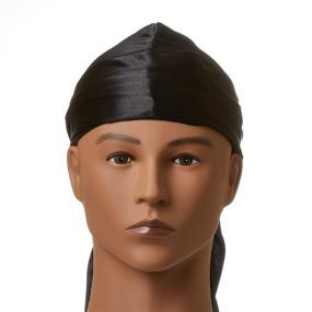 img 2 attached to 🧢 Красный Durag Power Wave Silky Satin от KISS: Длинные хвосты для максимального стиля и комфорта - HDUPP01