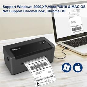 img 3 attached to 🖨️ Milestone MHT-L1081 Thermal Label Printer - Commercial 4x6 Label Maker for Shipping, Works with eBay, Shopify, UPS, Amazon, Etsy, Windows & Mac Compatibility