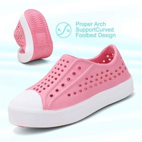 img 2 attached to 👣 okilol Toddler Slip On Sandals: Fast-Drying Summer Beach Water Shoes
