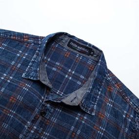 img 1 attached to 👕 YAOHUOLE Button Plaid Shirt: Elevate Your Casual Men's Clothing Style