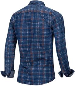 img 2 attached to 👕 YAOHUOLE Button Plaid Shirt: Elevate Your Casual Men's Clothing Style