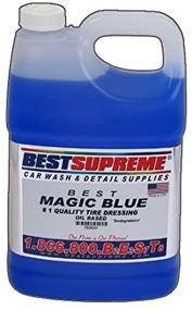 img 1 attached to 🔹 Maximize Tire Shine with Supreme Magic Blue Tire Dressing 1 Gallon - Ultimate Quality and Lasting Effect