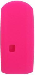 img 1 attached to Ezzy Auto Black and Hot Pink Silicone Rubber Key Fob Case for Mazda 4 Buttons Key: Enhanced Protection and Style