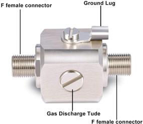 img 3 attached to ⚡ XRDS-RF Lightning Arrestor: F Female to F Female 75 Ohm Coaxial Lightning Arrestor with Gas Tube - Perfect for Satellite Cable TV, 2G 3G 4G Cell Phone Signal Booster, LTE Antennas