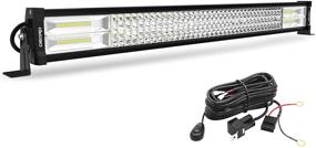 img 4 attached to 🚗 OEDRO 30-Inch LED Light Bar - 768W Quad-Rows Spot Flood Combo Off-Road Lights with Wiring Harness for Pickup Jeep SUV 4WD 4X4 ATV UTE Truck Tractor, IP68 Grade, 12V 24V