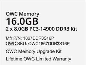 img 3 attached to 💥 Enhance Performance with OWC 16GB (2 x 8GB) DDR3 SO-DIMM PC3-14900 Memory Upgrade