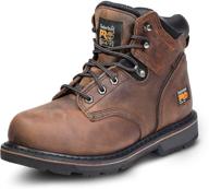timberland pro pitboss steel toe brown men's work & safety shoes: superior foot protection and style logo