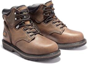 img 3 attached to Timberland PRO Pitboss Steel Toe Brown Men's Work & Safety Shoes: Superior Foot Protection and Style