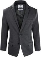 boys' twill blazer jacket by black n bianco - formal or casual attire | captin baby milan logo