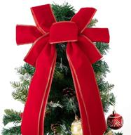 christmas topper pre tied decoration garland logo