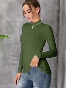 img 3 attached to UNTYHOTS Sleeves Turtleneck Pullover Lightweight Women's Clothing and Lingerie, Sleep & Lounge