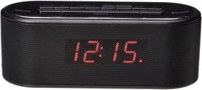 img 3 attached to 🕰️ Versatile Amazon Basics Digital Alarm Clock: FM Radio, USB Charging, Bluetooth - Compact Size