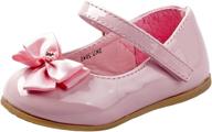 👠 josmo baby girls patent dress shoe with bow (infant, toddler) logo