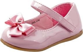 img 4 attached to 👠 Josmo Baby Girls Patent Dress Shoe with Bow (Infant, Toddler)